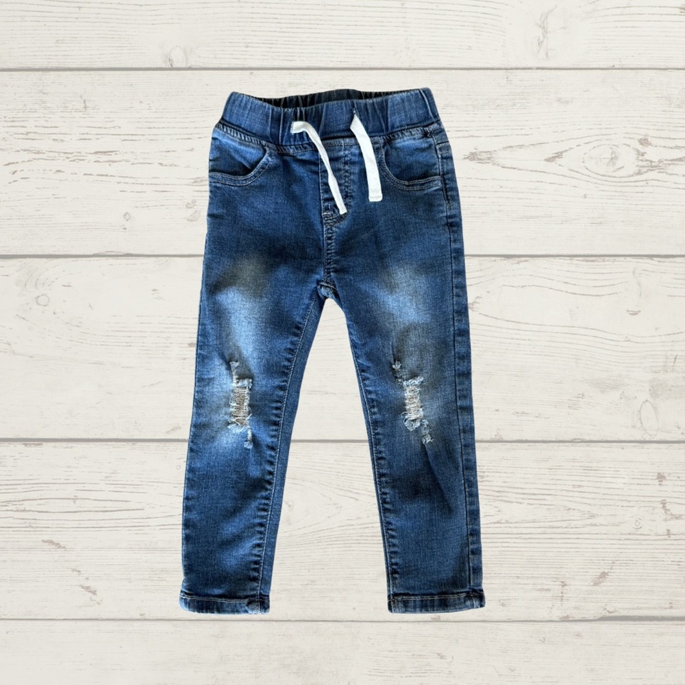 Little Bipsy Distressed Blue Jeans